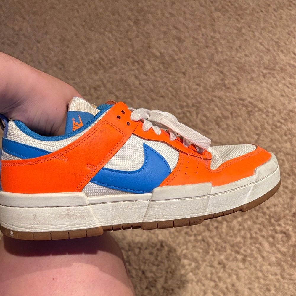 Nike Vibrant Orange and Blue Sneakers